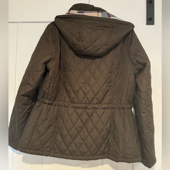 Barbour Millfire Diamond- Quilted Jacket. Brown/olive color.  Size 14. - Picture 7 of 12